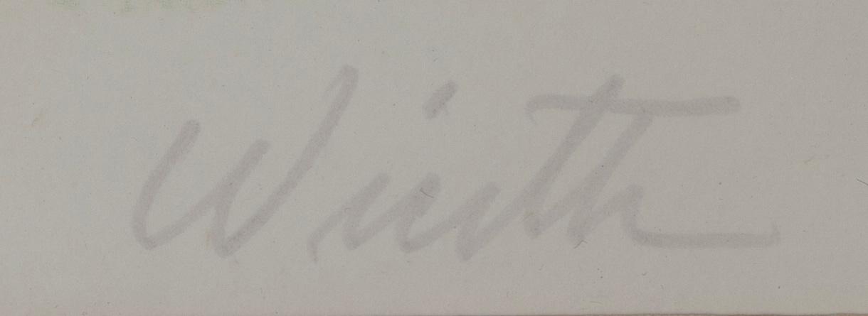 JOHN WIERTH, litografi, signerad och numrerad 210/360.