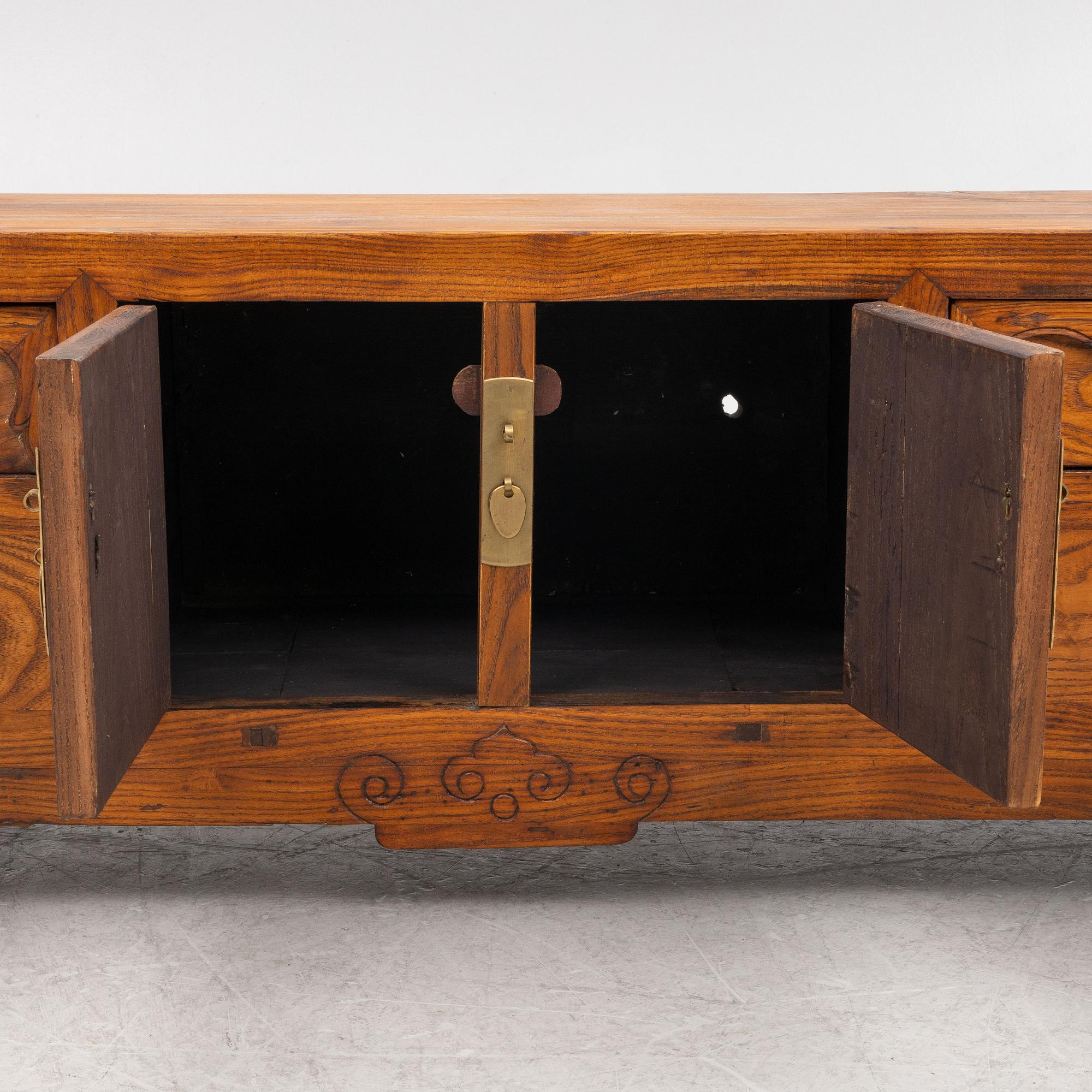 A Southeast Asian hardwood sideboard, 20th century.
