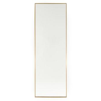 A mid 20th century brass mirror.