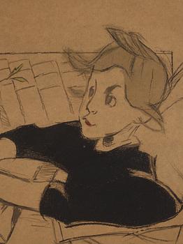 Helene Schjerfbeck, 'Konvalescenten'.