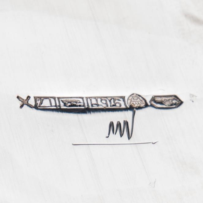 TAPIO WIRKKALA, MALJAKKO, hopeaa, Hopeakeskus, Hämeenlinna 1962. Märkt TW. Paino 356 g.