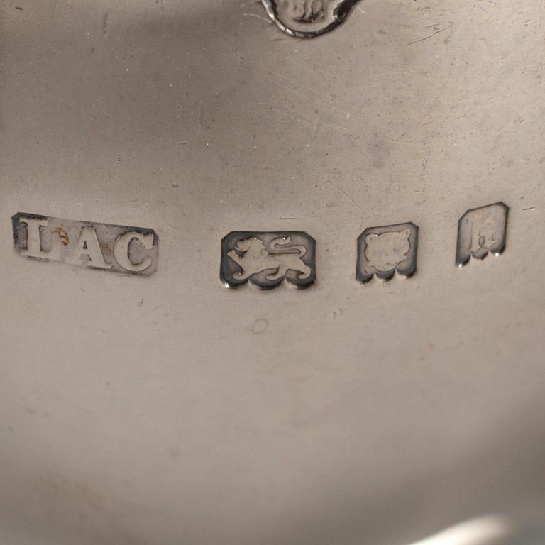 Crichton & Co Ltd, teservis, tre delar, silver, London 1925.