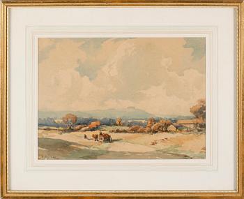 WILLIAM HYAMS, 2 st, akvareller, signerade.