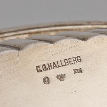 BRÖDKORG, silver, CG Hallberg, Stockholm, 1901. Vikt 460 g.