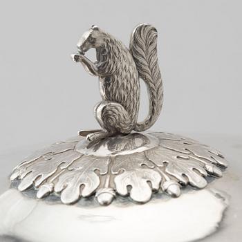 Adolf Zethelius, a silver sugar bowl, Stockholm, Sweden, 1816.