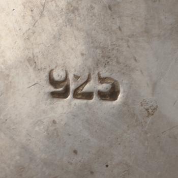 PARTI SILVER, 3 delar, 1900-tal. Total vikt 75 g.