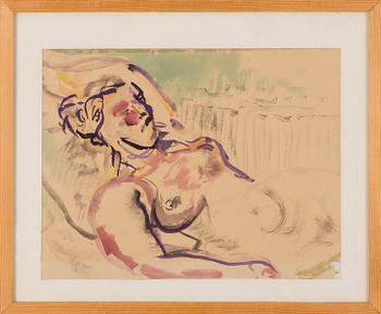 EEMU MYNTTI, akvarell, signerad och daterad bakom 1939.