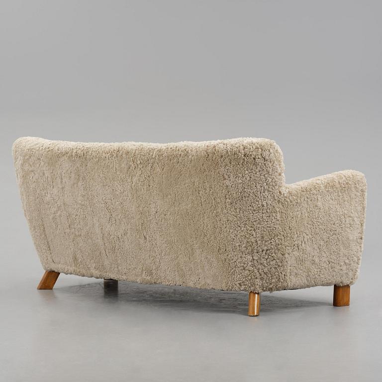 Fritz Hansen, a sofa model "1669", Denmark, 1940s.