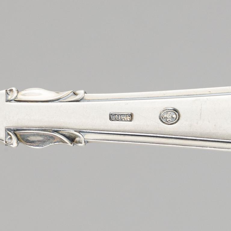 Bestickservis, 87 delar, silver, modell "Elite", Cohr, Danmark.