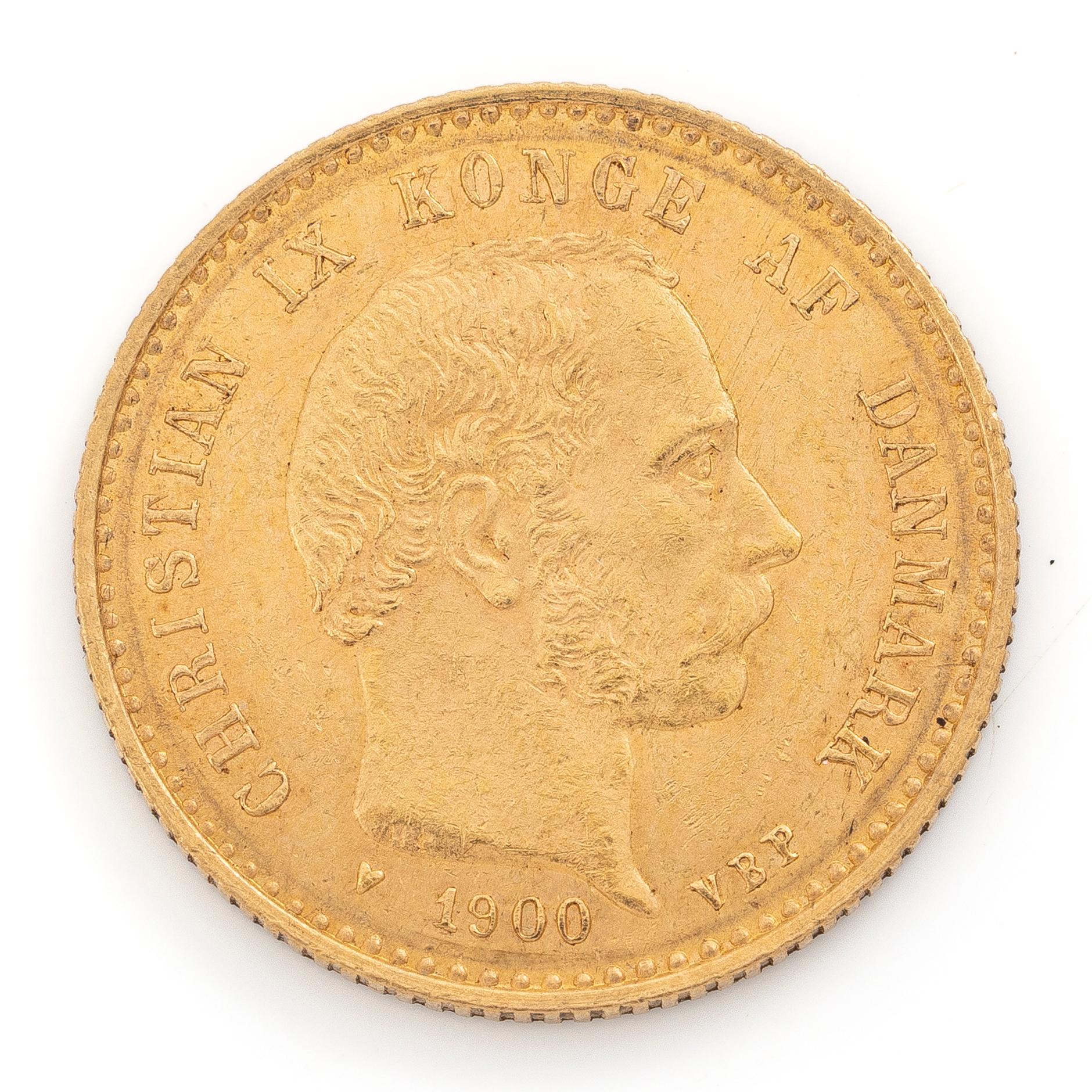 Guldmynt, Danmark, Christian IX, 10 kr, 1900,