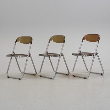 A set of three 1960/70s folding chairs "Modello Depositato", Italy.