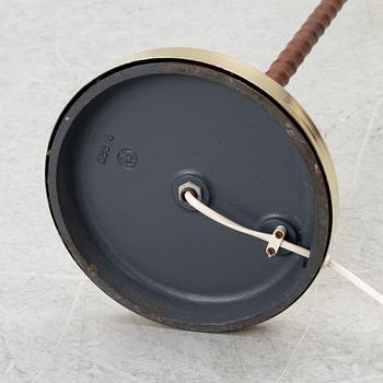 Harald Notini, or Uno Westerberg, a brass floor lamp, model 15750, Arvid Böhlmarks Lamp Factory, Stockholm, 1950s.