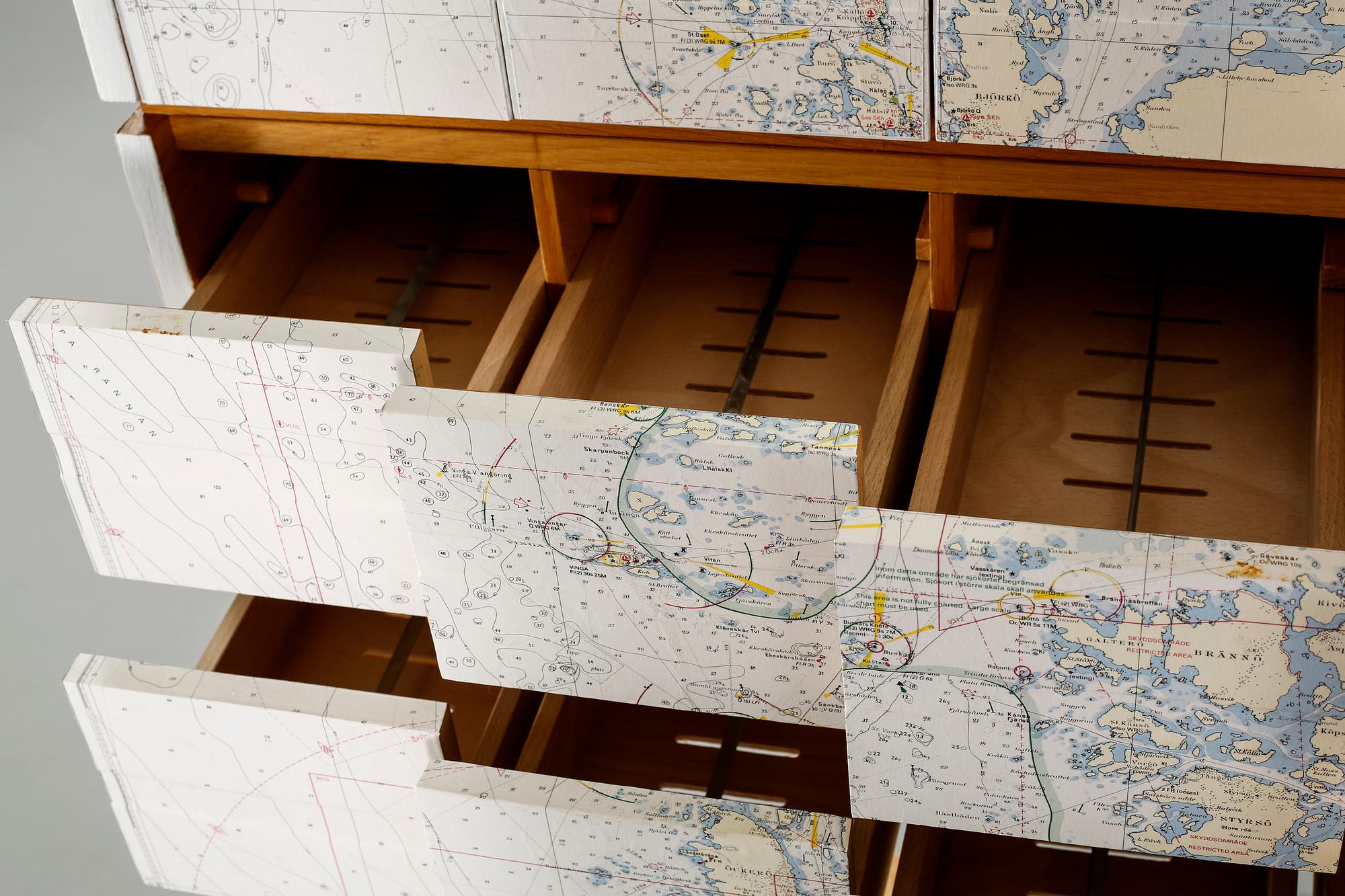 KARTOTEK / ARKIVSKÅP, 1900-talets andra hälft.