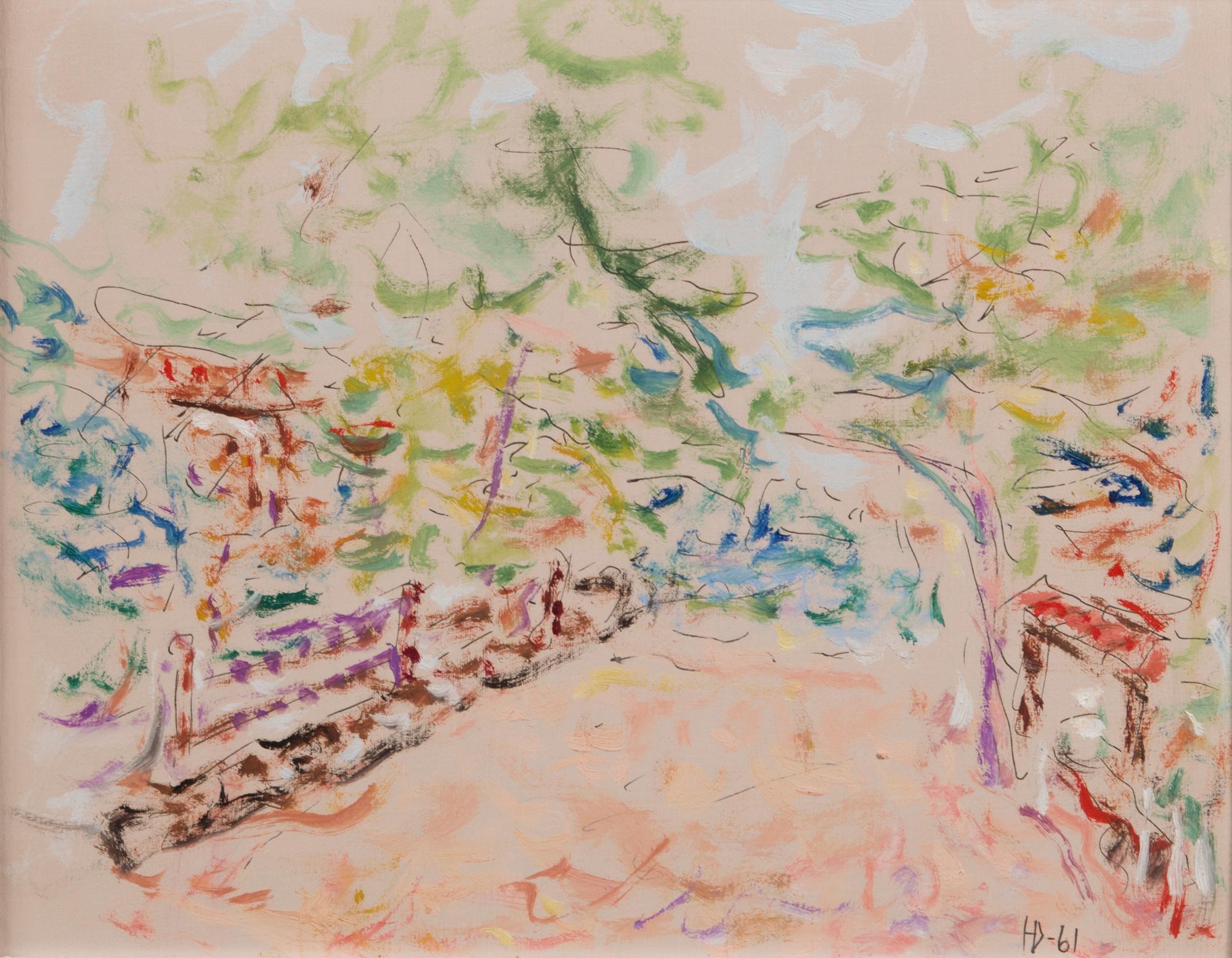 HELGE DAHLMAN, oil on panel, signed and dated -61.