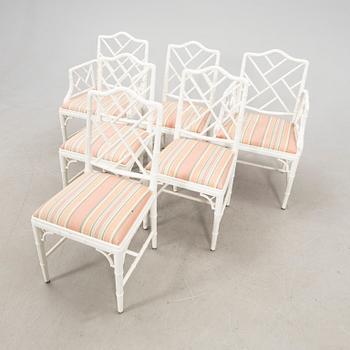 A seven-piece dining suite by Miranda of Sweden, second half of the 20th century.