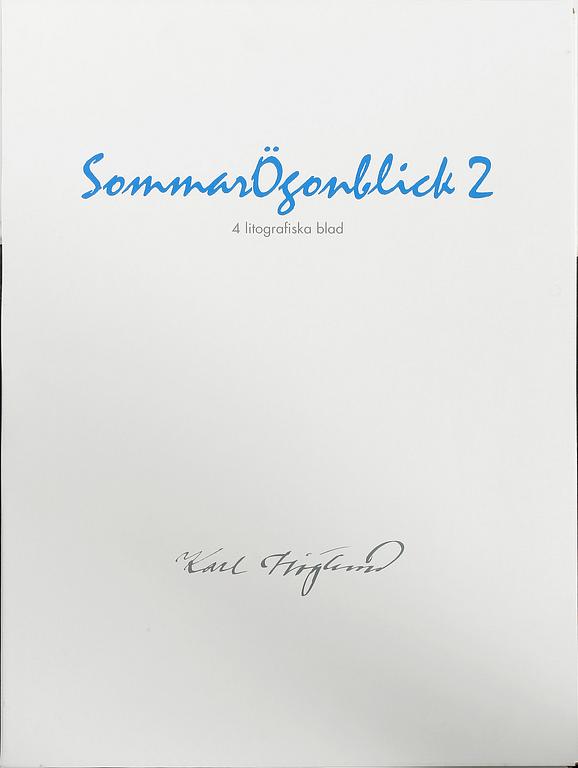 KARL HÖGLUND, färglitografier i mapp "Sommarögonblick II", 2014, signerad och numr 263/360.