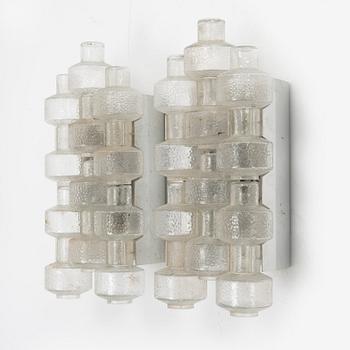 Gert Nyström, vägglampor, ett par, "Festival", Fagerhults Belysning, 1900-talets andra hälft.