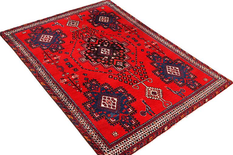 An Afshar rug, a. 225 x 155 cm.
