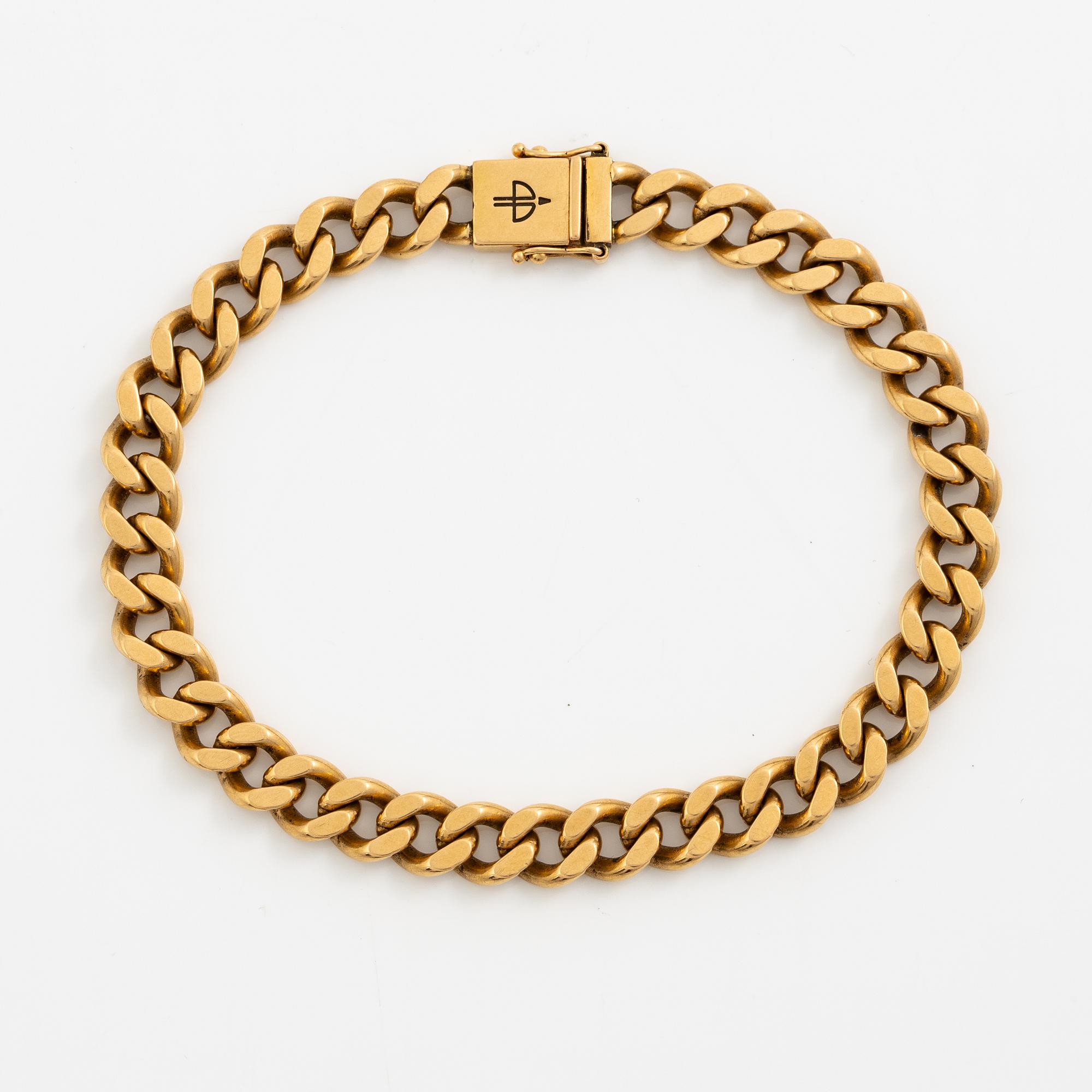 Bracelet, 18K gold, Balestra Italy.