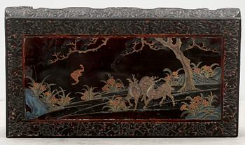 A lacquered 'Low table', late Qing dynasty (1644-1912).