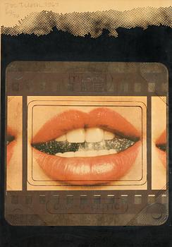 55. Joe Tilson, "Transparency, Clip-o-Matic Lips".
