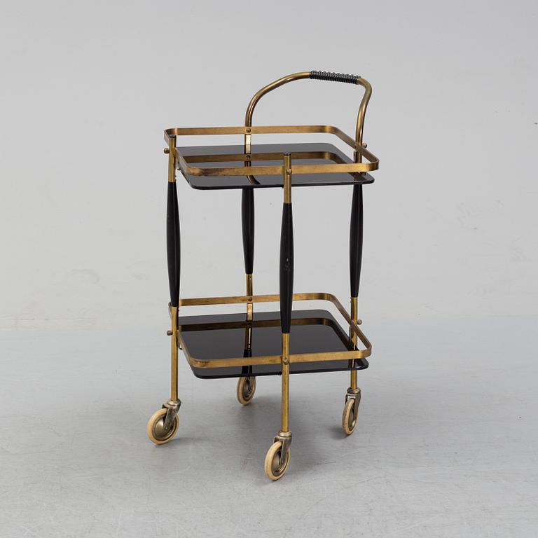 A mid 20th century serving trolley.