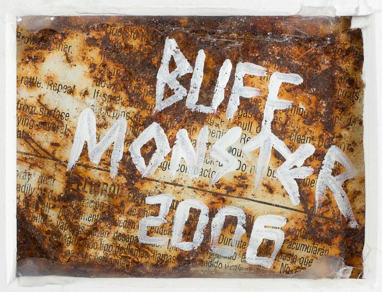 BUFF MONSTER, Sculpture-Volume , Sculpture, spray can, 23 cm x 25 cm.