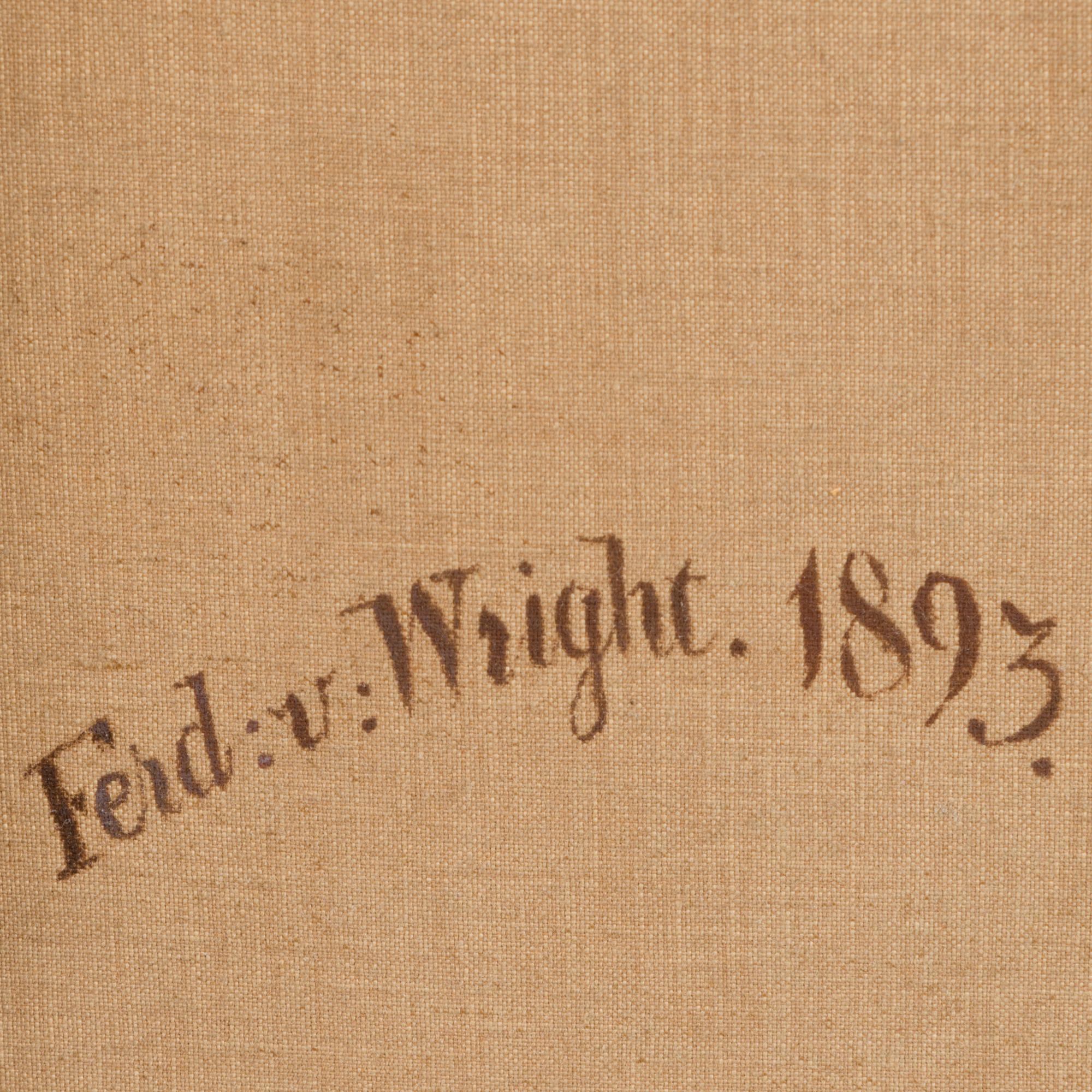 FERDINAND VON WRIGHT, KOTKA SAALIINEEN.
