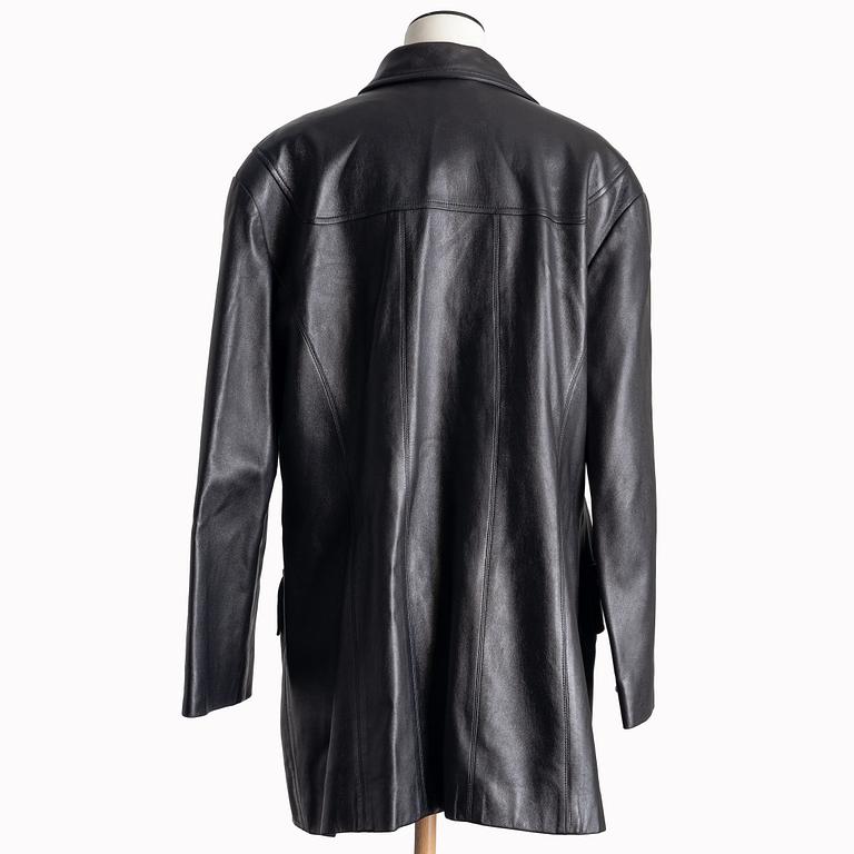 Chanel, A 1990's leather jacket.