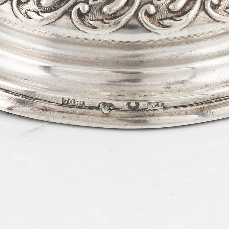 CG Hallberg, lockpokal, silver, Stockholm 1899.