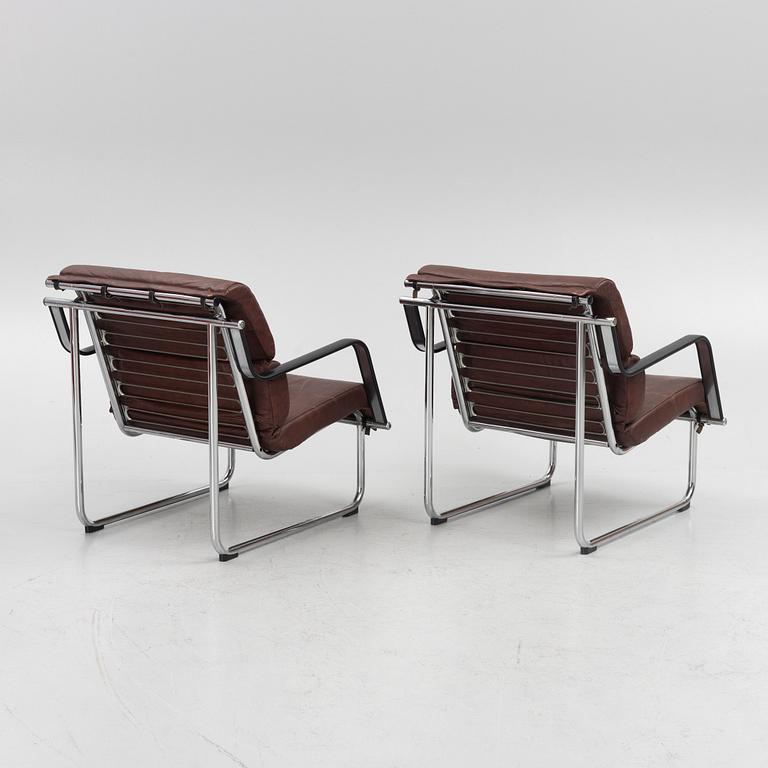 Yrjö Kukkapuro, a pair of 'Remmi' armchairs, Avarte, Finland.