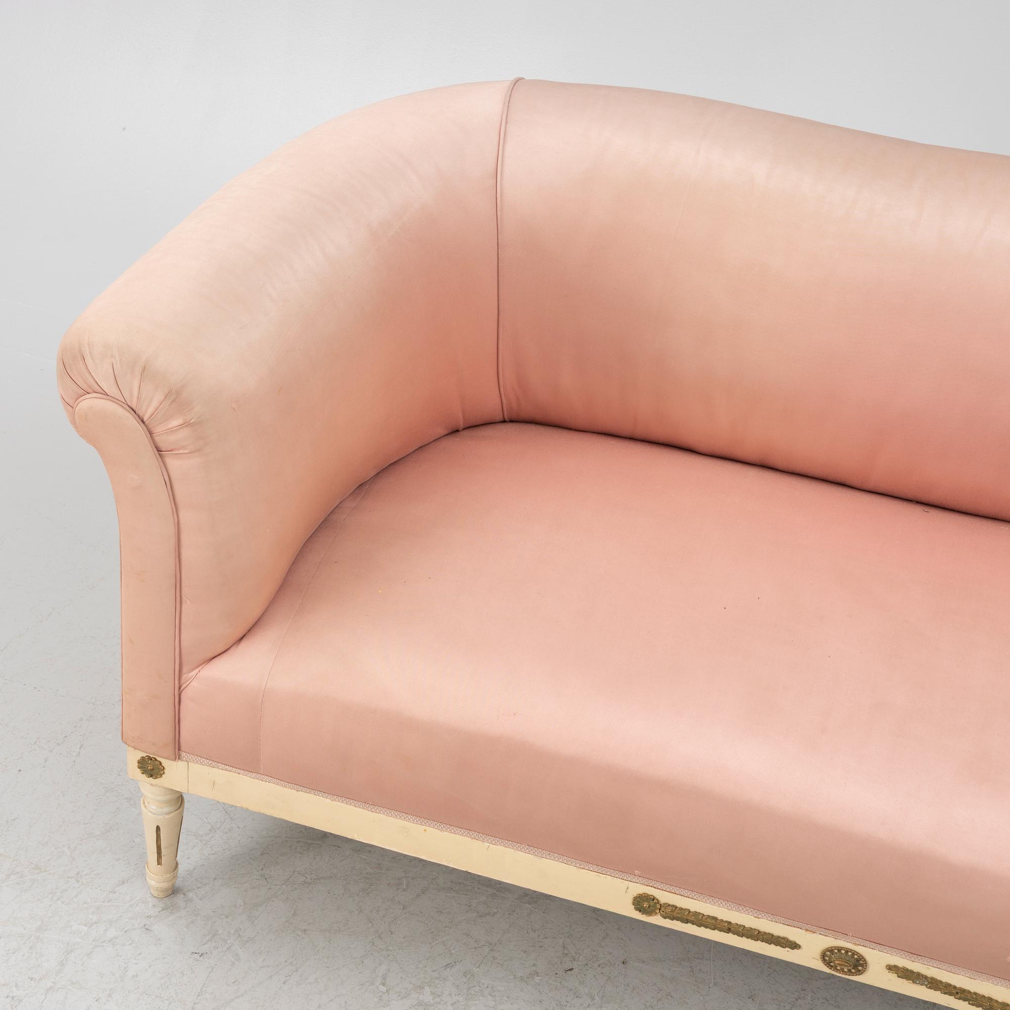 A Gustavian style sofa, first half of the 20th Century.
