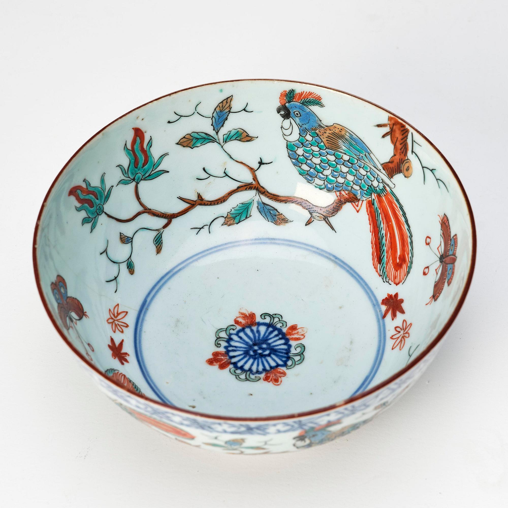 Skål, porslin, Qingdynastin, 1700-tal.