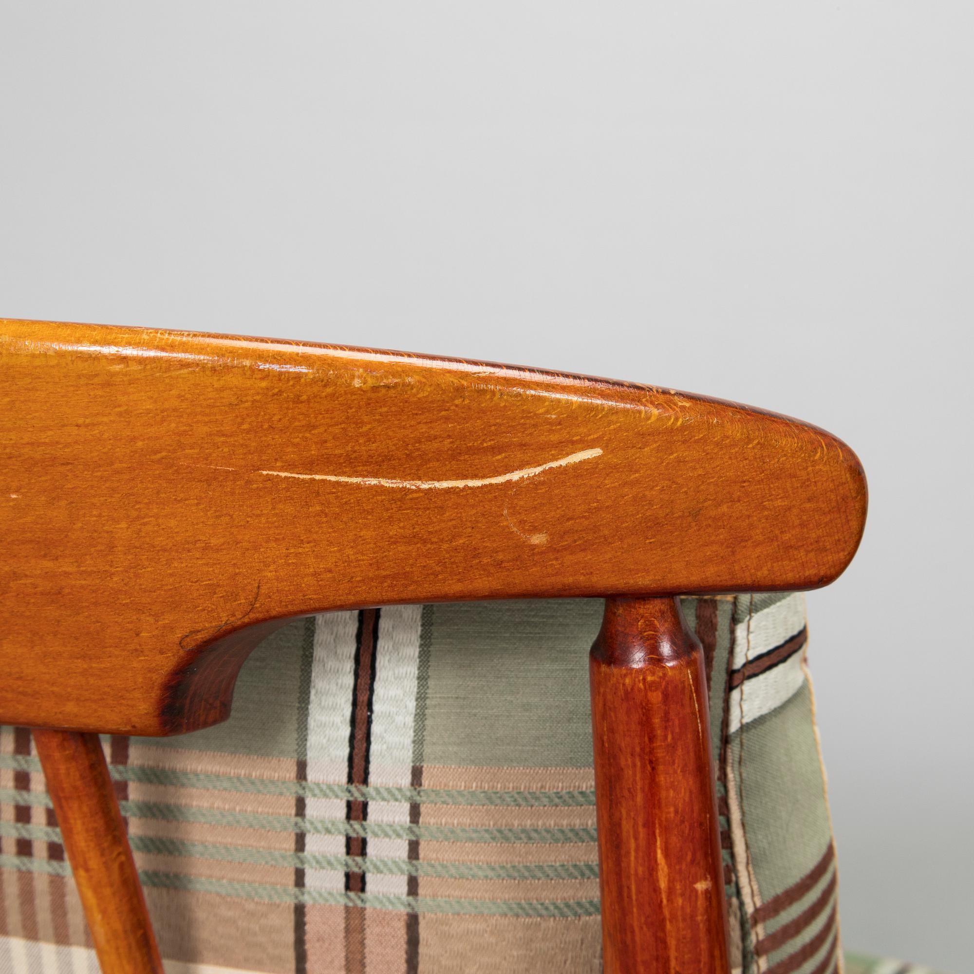Kerstin Hörlin-Holmquist, a pair of "Skrindan" armchairs for OPE Möbel, second half of the 20th century.