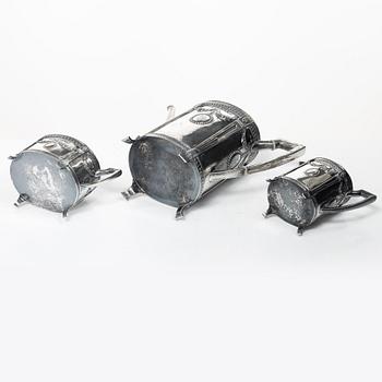 K. Andersson, a three piece silver coffee service, Stockholm 1914.