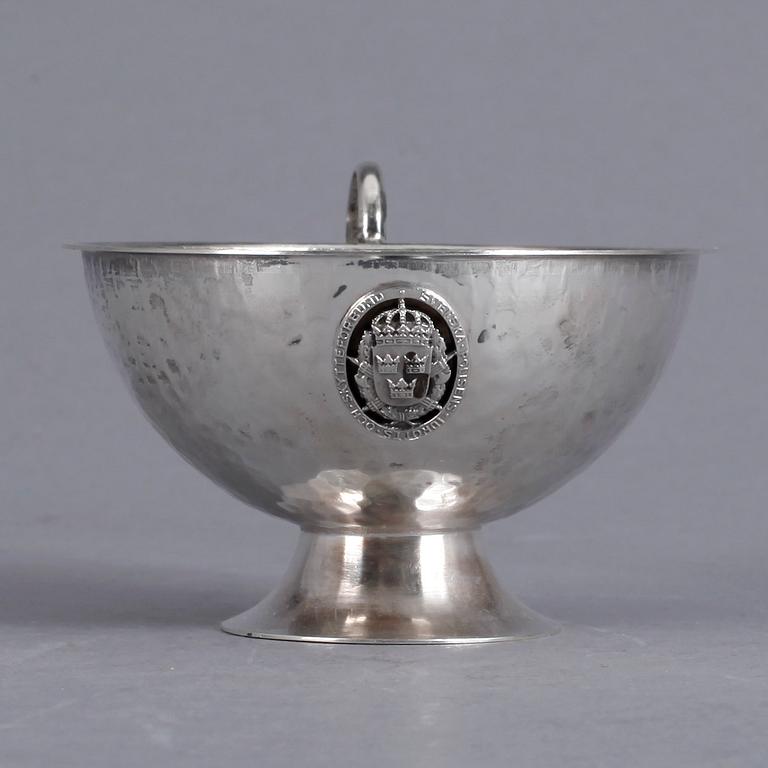 PUNSCHMUGGAR, 7st, silver, bla K&EC, Göteborg, 1957. Vikt ca 208g.