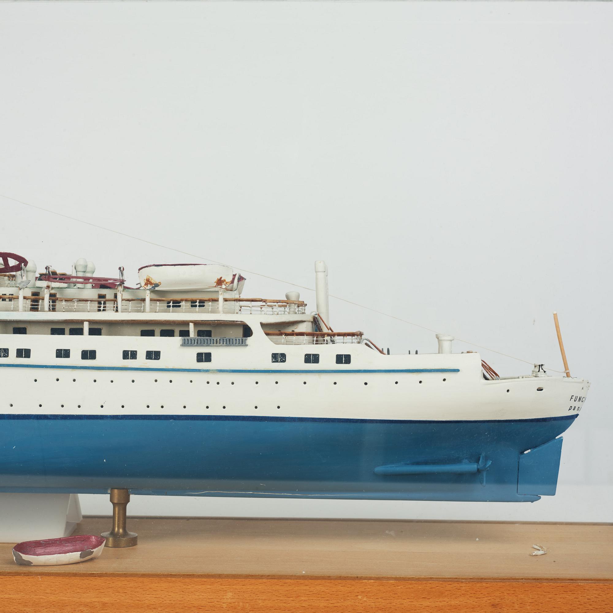Ship model, M/V Funchal, built by Gunnar Roempke 1988-89.