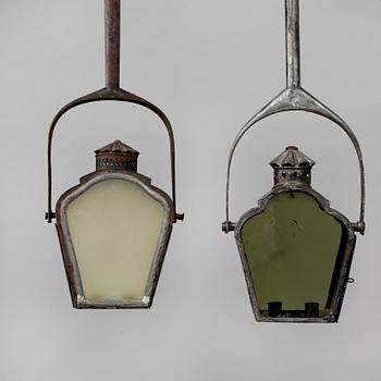 BETJÄNTSLYKTOR, 2 st, 1800-tal.