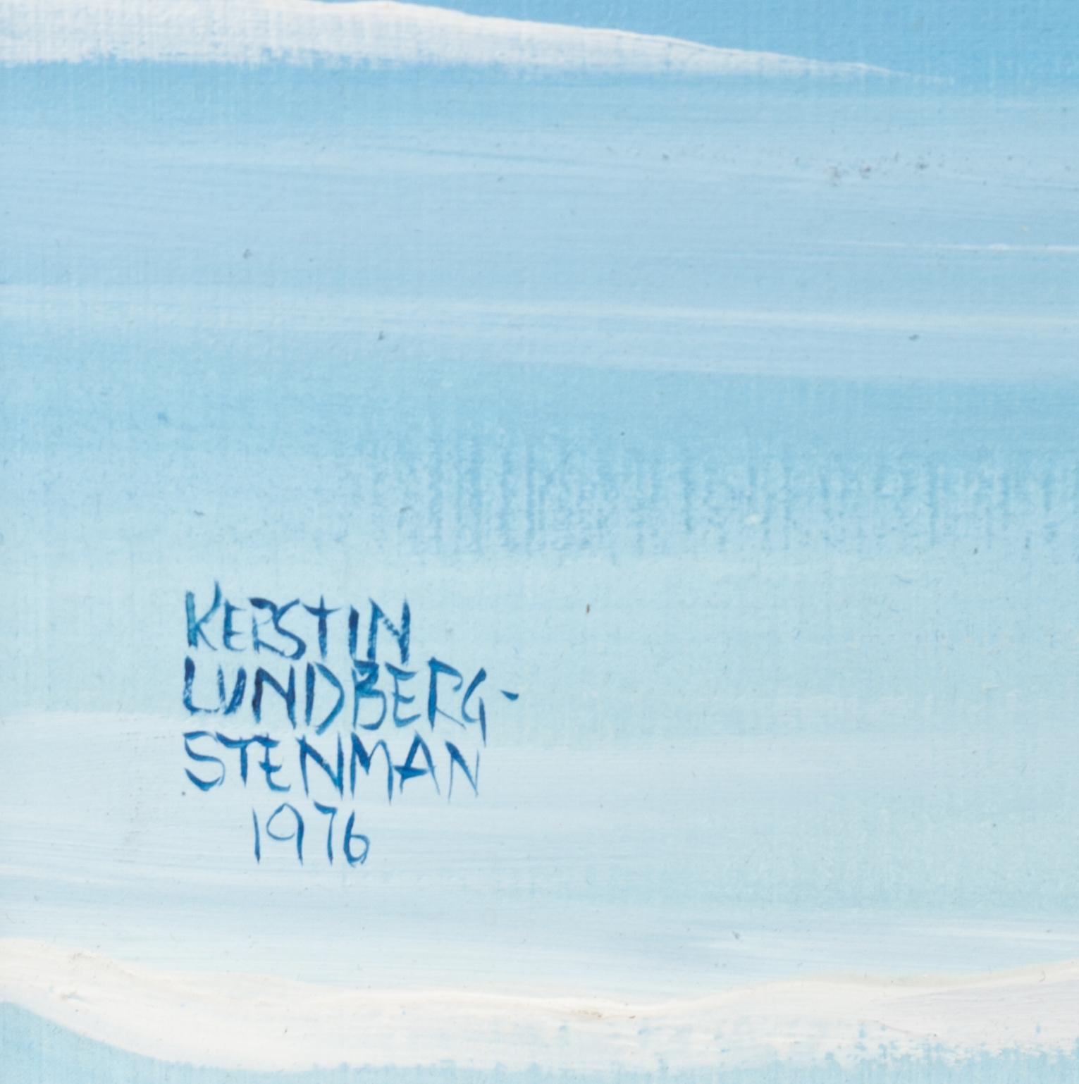 KERSTIN LUNDBERG-STENMAN, olja på pannå, signerad och daterad 1976.