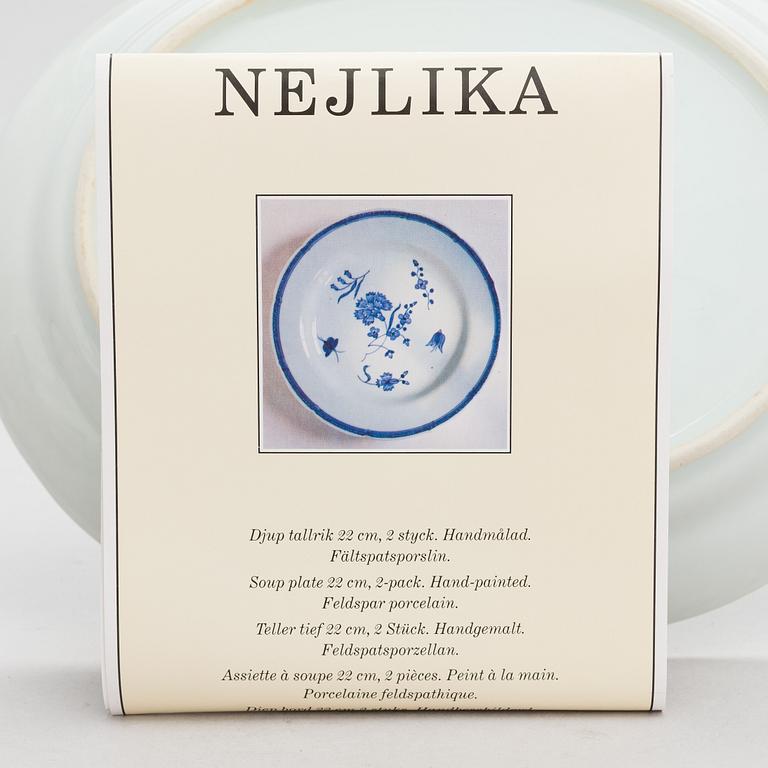 Servisdelar, 12 st, porslin, "Nejlika", IKEA, ur IKEA:s 1700-talsserie, 1990-tal.