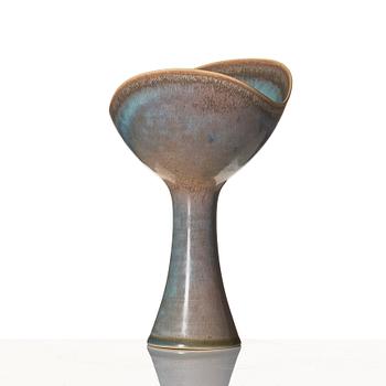 Stig Lindberg, a stoneware vase, Gustavsbergs studio Sweden 1961.