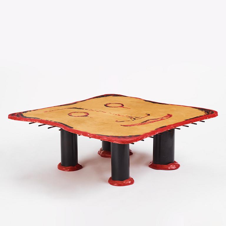 Gaetano Pesce, a "Sansone II" table, Cassina, Italy, post 1987.