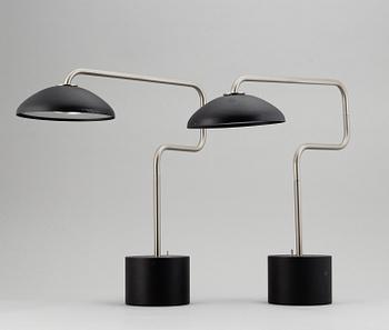 A pair of 'Suma' table lamps by Santa & Cole.