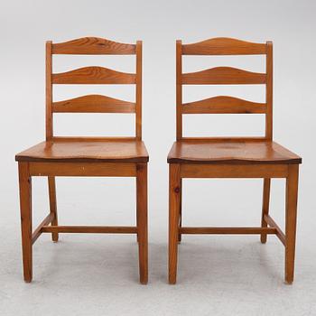 Stolar, 4 st, sportstugemöbler, 1900-talets mitt.