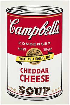 375. Andy Warhol, "Cheddar Cheese", from: "Campbell's soup II".