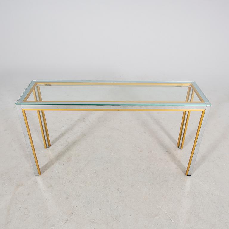 A metal and glas sideboard later 20th century/21st century.