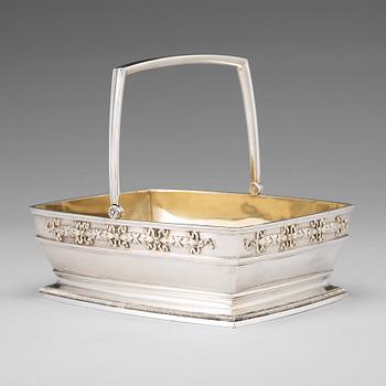 188. A FABERGÉ parcel-gilt basket, Moscow 1894. Imperial Warrant and scratched invntory no. 4969.