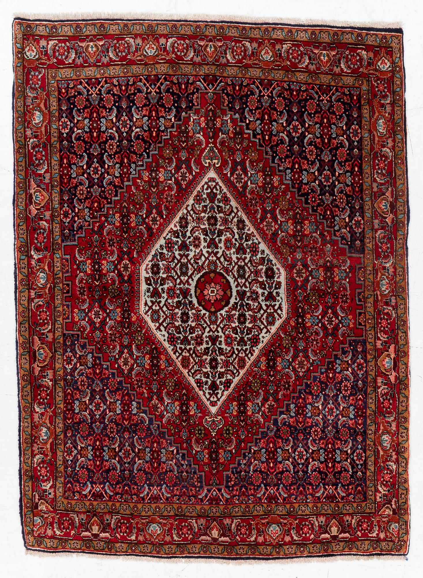 Rug, probably antique Bidjar, approx. 165 x 122 cm.
