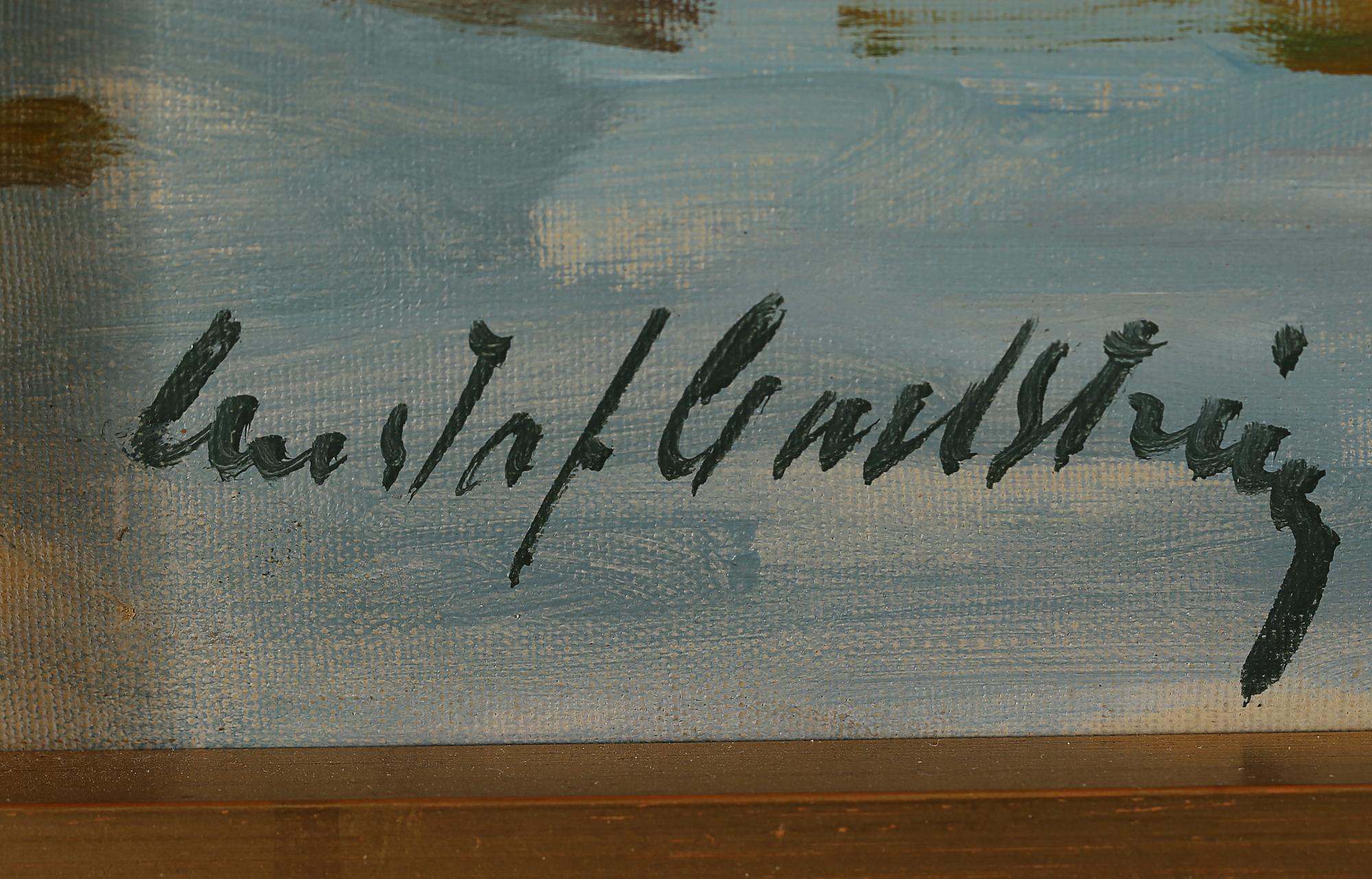 GUSTAF CARLSTRÖM, olja på duk, signerad.