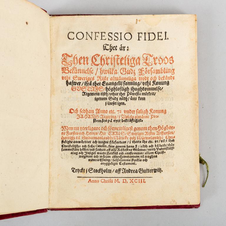 Svenskt 1500-tal i samtida sammetsband.